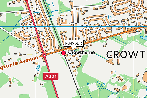 RG45 6DR map - OS VectorMap District (Ordnance Survey) RG45 6DR map - OS VectorMap District (Ordnance Survey)