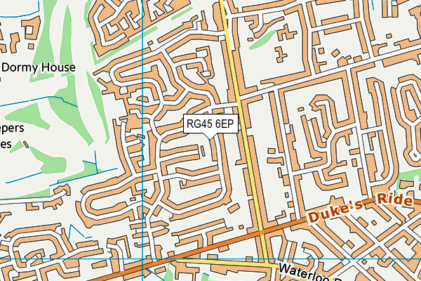 RG45 6EP map - OS VectorMap District (Ordnance Survey) RG45 6EP map - OS VectorMap District (Ordnance Survey)