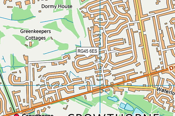 RG45 6ES map - OS VectorMap District (Ordnance Survey) RG45 6ES map - OS VectorMap District (Ordnance Survey)