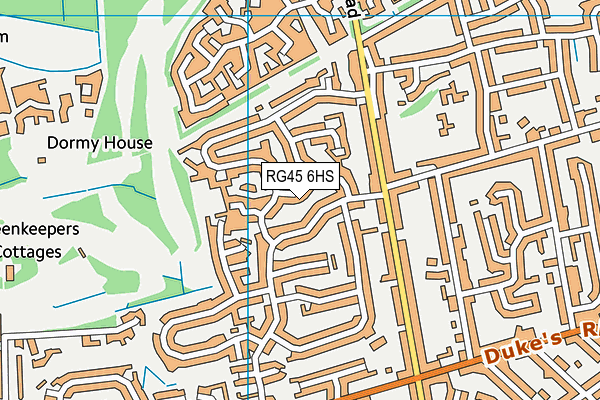 RG45 6HS map - OS VectorMap District (Ordnance Survey) RG45 6HS map - OS VectorMap District (Ordnance Survey)
