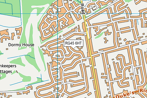 RG45 6HT map - OS VectorMap District (Ordnance Survey) RG45 6HT map - OS VectorMap District (Ordnance Survey)