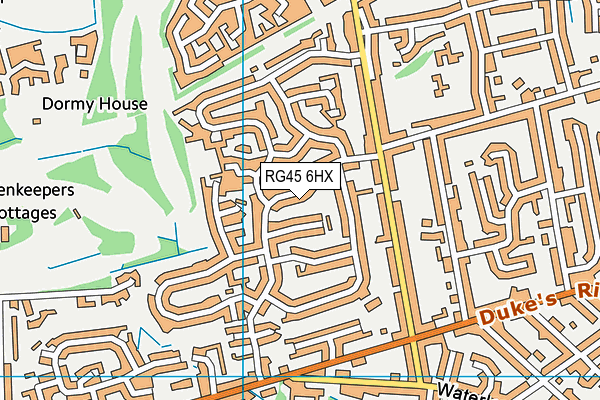 RG45 6HX map - OS VectorMap District (Ordnance Survey) RG45 6HX map - OS VectorMap District (Ordnance Survey)