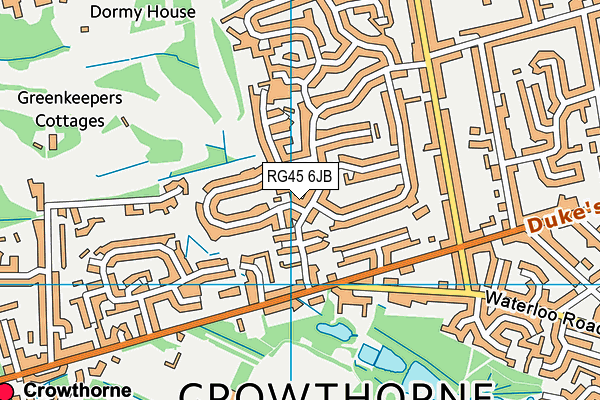 RG45 6JB map - OS VectorMap District (Ordnance Survey) RG45 6JB map - OS VectorMap District (Ordnance Survey)
