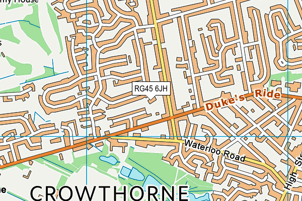 RG45 6JH map - OS VectorMap District (Ordnance Survey) RG45 6JH map - OS VectorMap District (Ordnance Survey)