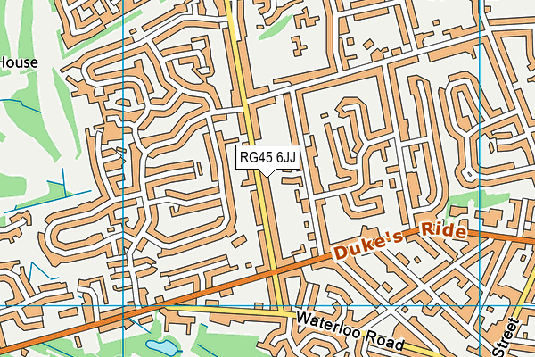 RG45 6JJ map - OS VectorMap District (Ordnance Survey) RG45 6JJ map - OS VectorMap District (Ordnance Survey)