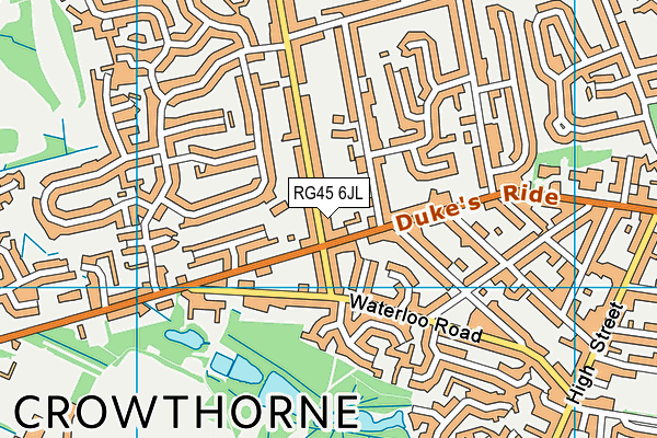 RG45 6JL map - OS VectorMap District (Ordnance Survey) RG45 6JL map - OS VectorMap District (Ordnance Survey)