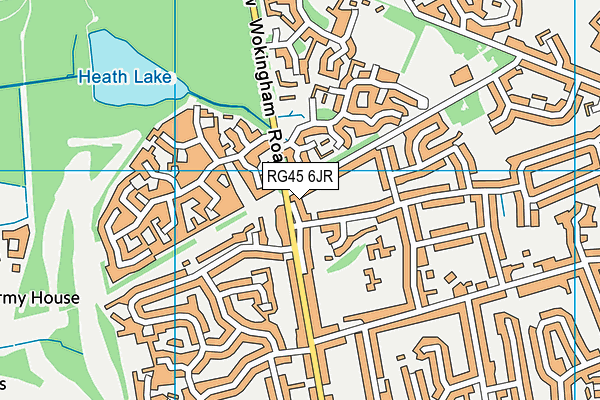 RG45 6JR map - OS VectorMap District (Ordnance Survey) RG45 6JR map - OS VectorMap District (Ordnance Survey)