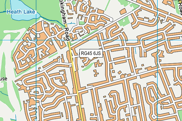 RG45 6JS map - OS VectorMap District (Ordnance Survey) RG45 6JS map - OS VectorMap District (Ordnance Survey)