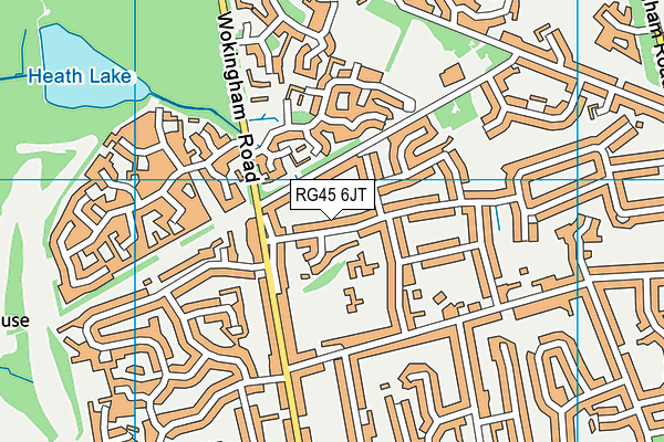 RG45 6JT map - OS VectorMap District (Ordnance Survey) RG45 6JT map - OS VectorMap District (Ordnance Survey)