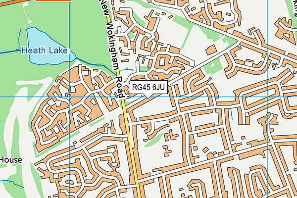 RG45 6JU map - OS VectorMap District (Ordnance Survey) RG45 6JU map - OS VectorMap District (Ordnance Survey)