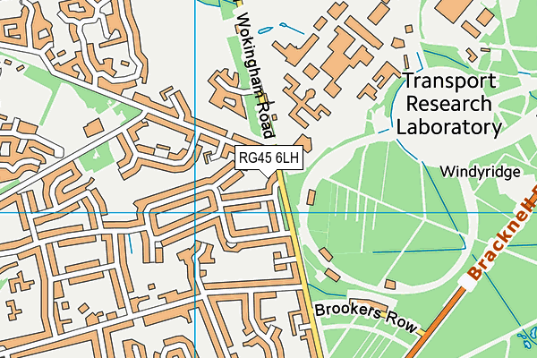 RG45 6LH map - OS VectorMap District (Ordnance Survey) RG45 6LH map - OS VectorMap District (Ordnance Survey)