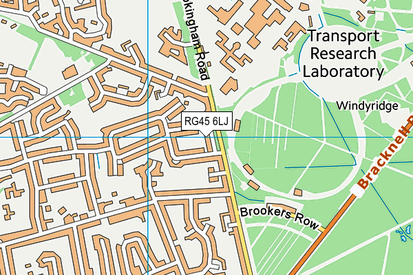 RG45 6LJ map - OS VectorMap District (Ordnance Survey) RG45 6LJ map - OS VectorMap District (Ordnance Survey)