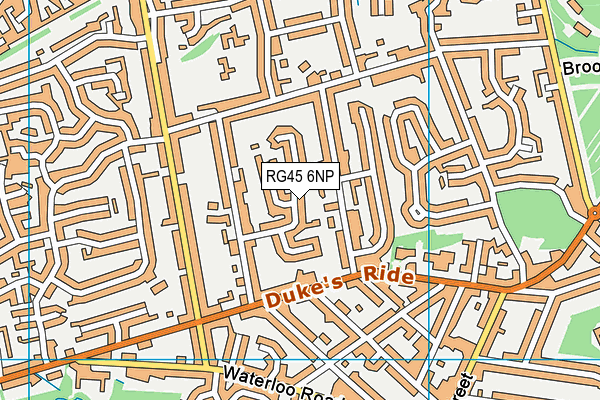 RG45 6NP map - OS VectorMap District (Ordnance Survey) RG45 6NP map - OS VectorMap District (Ordnance Survey)