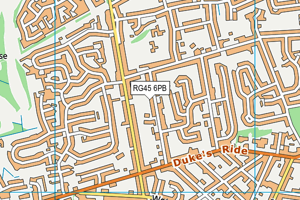 RG45 6PB map - OS VectorMap District (Ordnance Survey) RG45 6PB map - OS VectorMap District (Ordnance Survey)