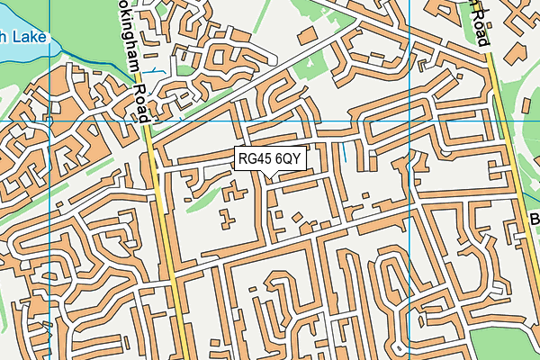 RG45 6QY map - OS VectorMap District (Ordnance Survey) RG45 6QY map - OS VectorMap District (Ordnance Survey)