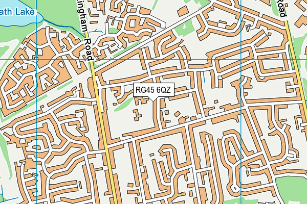 RG45 6QZ map - OS VectorMap District (Ordnance Survey) RG45 6QZ map - OS VectorMap District (Ordnance Survey)
