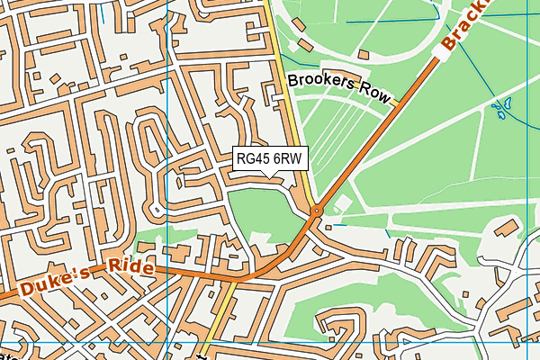 RG45 6RW map - OS VectorMap District (Ordnance Survey) RG45 6RW map - OS VectorMap District (Ordnance Survey)