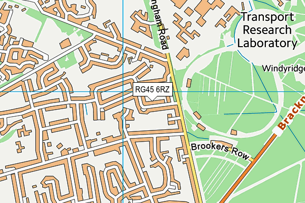 RG45 6RZ map - OS VectorMap District (Ordnance Survey) RG45 6RZ map - OS VectorMap District (Ordnance Survey)