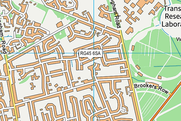 RG45 6SA map - OS VectorMap District (Ordnance Survey) RG45 6SA map - OS VectorMap District (Ordnance Survey)