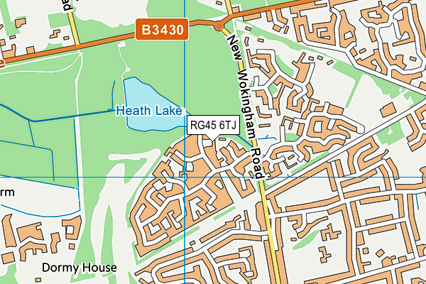 RG45 6TJ map - OS VectorMap District (Ordnance Survey) RG45 6TJ map - OS VectorMap District (Ordnance Survey)