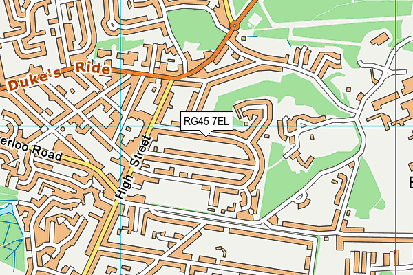 RG45 7EL map - OS VectorMap District (Ordnance Survey) RG45 7EL map - OS VectorMap District (Ordnance Survey)