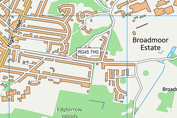 RG45 7HG map - OS VectorMap District (Ordnance Survey) RG45 7HG map - OS VectorMap District (Ordnance Survey)