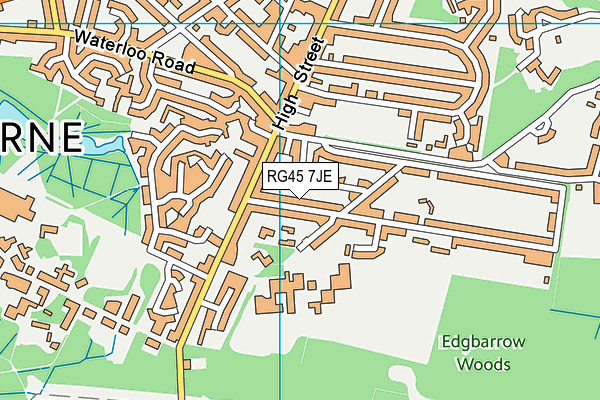 RG45 7JE map - OS VectorMap District (Ordnance Survey) RG45 7JE map - OS VectorMap District (Ordnance Survey)