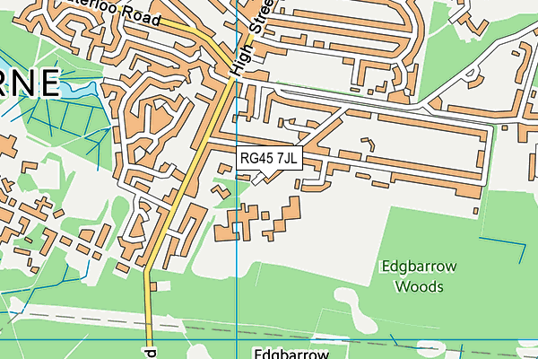 RG45 7JL map - OS VectorMap District (Ordnance Survey) RG45 7JL map - OS VectorMap District (Ordnance Survey)