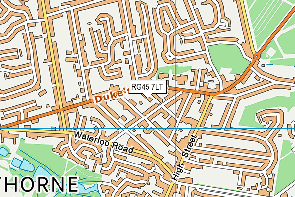 RG45 7LT map - OS VectorMap District (Ordnance Survey) RG45 7LT map - OS VectorMap District (Ordnance Survey)