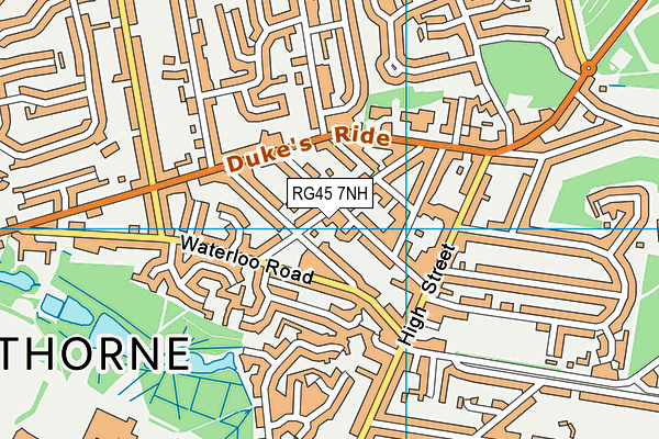 RG45 7NH map - OS VectorMap District (Ordnance Survey) RG45 7NH map - OS VectorMap District (Ordnance Survey)