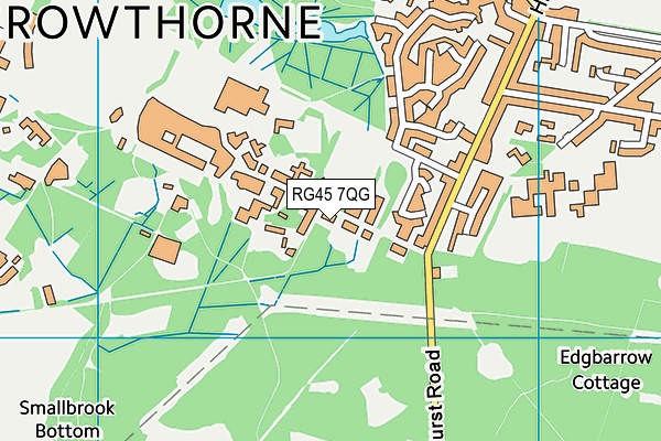 RG45 7QG map - OS VectorMap District (Ordnance Survey) RG45 7QG map - OS VectorMap District (Ordnance Survey)