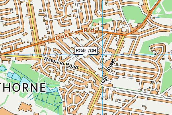 RG45 7QH map - OS VectorMap District (Ordnance Survey) RG45 7QH map - OS VectorMap District (Ordnance Survey)