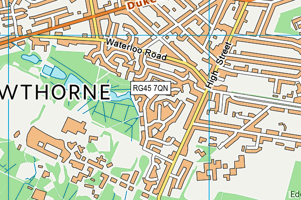 RG45 7QN map - OS VectorMap District (Ordnance Survey) RG45 7QN map - OS VectorMap District (Ordnance Survey)