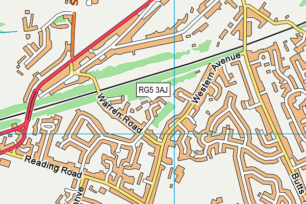 RG5 3AJ map - OS VectorMap District (Ordnance Survey) RG5 3AJ map - OS VectorMap District (Ordnance Survey)