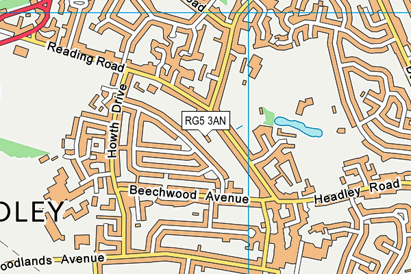 RG5 3AN map - OS VectorMap District (Ordnance Survey) RG5 3AN map - OS VectorMap District (Ordnance Survey)