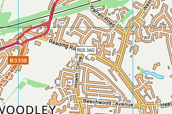 RG5 3AQ map - OS VectorMap District (Ordnance Survey) RG5 3AQ map - OS VectorMap District (Ordnance Survey)