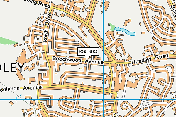 RG5 3DQ map - OS VectorMap District (Ordnance Survey) RG5 3DQ map - OS VectorMap District (Ordnance Survey)