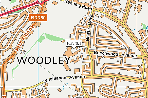RG5 3EJ map - OS VectorMap District (Ordnance Survey) RG5 3EJ map - OS VectorMap District (Ordnance Survey)