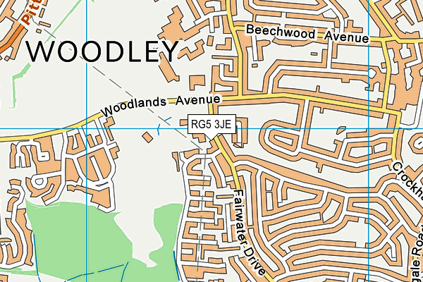 RG5 3JE map - OS VectorMap District (Ordnance Survey) RG5 3JE map - OS VectorMap District (Ordnance Survey)