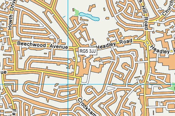RG5 3JJ map - OS VectorMap District (Ordnance Survey) RG5 3JJ map - OS VectorMap District (Ordnance Survey)