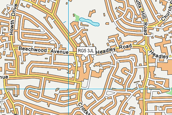 RG5 3JL map - OS VectorMap District (Ordnance Survey) RG5 3JL map - OS VectorMap District (Ordnance Survey)