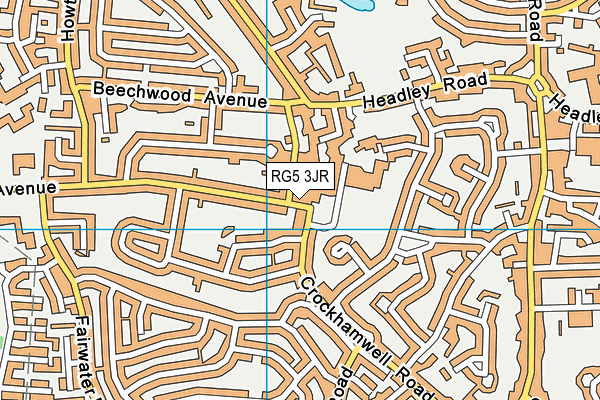 RG5 3JR map - OS VectorMap District (Ordnance Survey) RG5 3JR map - OS VectorMap District (Ordnance Survey)