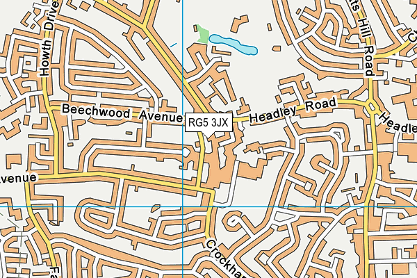 RG5 3JX map - OS VectorMap District (Ordnance Survey) RG5 3JX map - OS VectorMap District (Ordnance Survey)