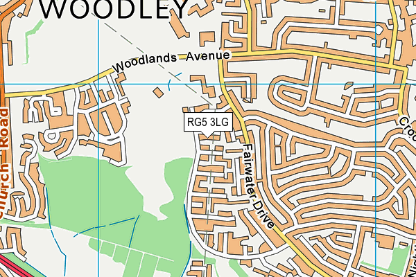 RG5 3LG map - OS VectorMap District (Ordnance Survey)