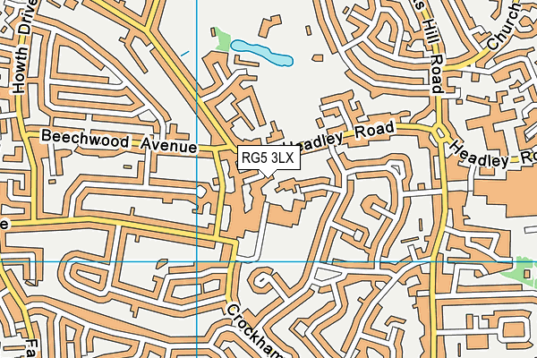 RG5 3LX map - OS VectorMap District (Ordnance Survey) RG5 3LX map - OS VectorMap District (Ordnance Survey)