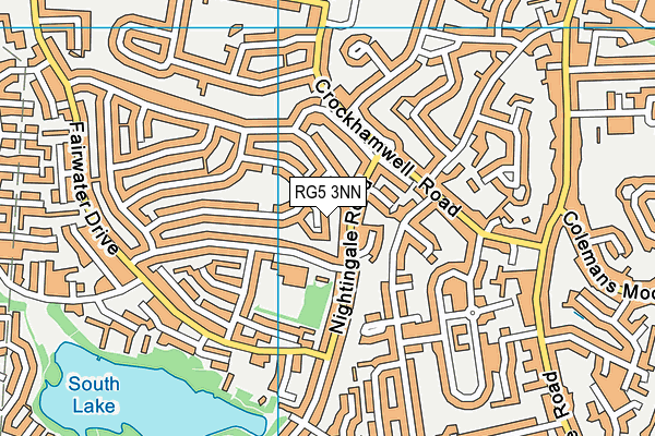 RG5 3NN map - OS VectorMap District (Ordnance Survey) RG5 3NN map - OS VectorMap District (Ordnance Survey)