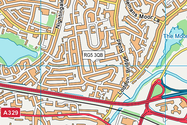 RG5 3QB map - OS VectorMap District (Ordnance Survey) RG5 3QB map - OS VectorMap District (Ordnance Survey)
