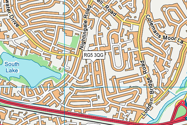 RG5 3QG map - OS VectorMap District (Ordnance Survey)
