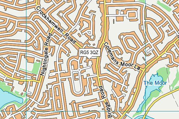 RG5 3QZ map - OS VectorMap District (Ordnance Survey) RG5 3QZ map - OS VectorMap District (Ordnance Survey)