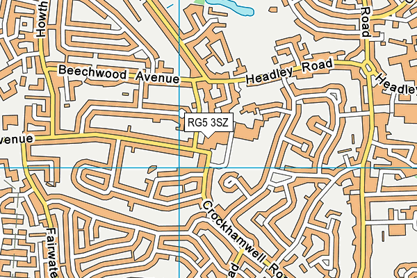 RG5 3SZ map - OS VectorMap District (Ordnance Survey) RG5 3SZ map - OS VectorMap District (Ordnance Survey)